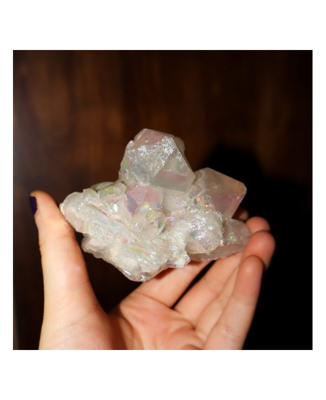 Aura quartz Geode Raw Cluster