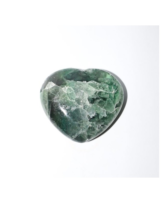 Fluorite Heart palm stone