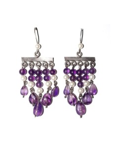 Viola Amethyst earrings in...
