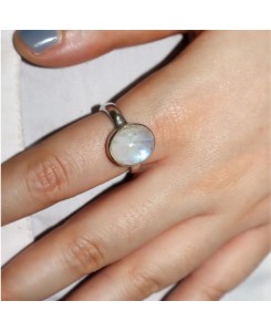 Moonstone 925 sterling silver ring